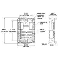 Blue Sea Blade Fuse Block/Holder – 6 Circuits with Negative Bus and Cover
