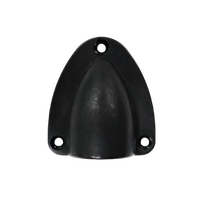 Exotronic Medium Black Clamshell Cable Entry Cover