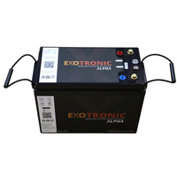 Exotronic 24V 100Ah Alpha IP67 Smart Bluetooth Lithium Battery