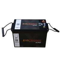 Exotronic 12V 340Ah Alpha IP67 Smart Bluetooth Lithium Battery