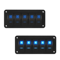 Exotronic 12/24V 5x LED Rocker Marine Switch Panel