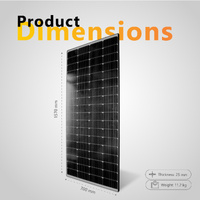 Exotronic 225W Horizon Fixed Solar Panel - Shade Resistant