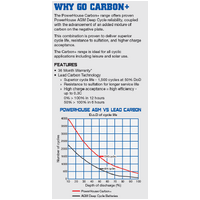 PowerHouse 100Ah Lead-Carbon Deep Cycle Battery