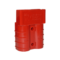 Genuine 50A Red Anderson Plug Connector with 6AWG Contacts