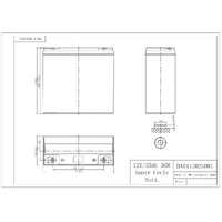 Victron 12V 25Ah AGM Super Cycle Deep Cycle Battery