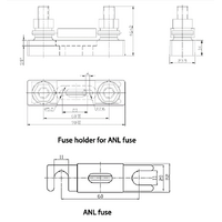 Victron M10 ANL-fuse 500A/80V for 48V products