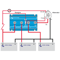 Victron 100A Battery Isolator Argodiode 100-3AC  | 3 Batteries 