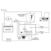 Enerdrive 12V/24V 60A IP66 Battery Guard - Low Battery Cutout