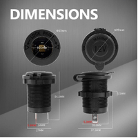 Exotronic Cigarette Lighter Socket with cover