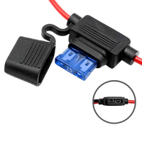 Exotronic Inline Standard Blade Fuse Holder | 14AWG Tinned Copper