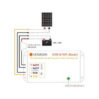 Genasun 8A MPPT 36V Voltage Boost (41.7V Lithium) - Waterproof Solar Charge Controller