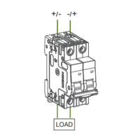Noark 20A 2-Pole 360V Non-polarised DC Solar Circuit Breaker