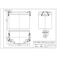 Victron 12V 100Ah AGM Super Cycle M6 Deep Cycle Battery