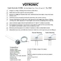 Votronic Tank Level Sensor Electrode 15-50K plus Tank Display S -Faeces/Black Toilet Water