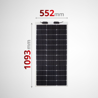 Sunman eArc 100W Flexible Solar Panel - High Efficiency Cut Cells