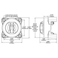 Blue Sea Battery Switch 350A 3 Position w/AFD