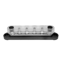 Exotronic 150A Black 6x M6 Stud Busbar with Cover