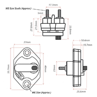 Exotronic 60A Mini Panel Mount Waterproof DC Circuit Breaker