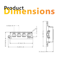 Exotronic 4 Way Midi Fuse Holder With Cover