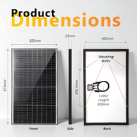 Exotronic 100W Fusion Fixed Solar Panel