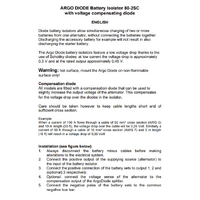 Victron 80A Battery Isolator Argodiode  80-2SC | 2 Batteries 