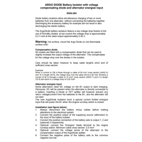 Victron 100A Battery Isolator Argodiode 100-3AC  | 3 Batteries 