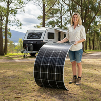 Sunman eArc 63W - Flexible Solar Panel - Junction Box Underneath