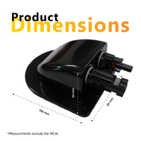 Exotronic Black Solar Connector Cable Entry Cover