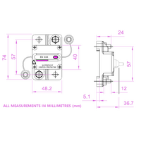 Exotronic 150A Surface Mount Waterproof DC Circuit Breaker