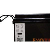 Exotronic 12V 100Ah Alpha IP67 Smart Bluetooth Lithium Battery