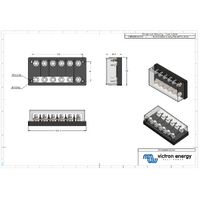 Victron Fuse holder 6-way for MEGA-fuse