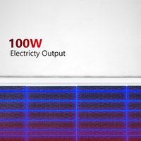 Sunman eArc 100W Flexible Solar Panel - High Efficiency Cut Cells | Junction Box Underneath