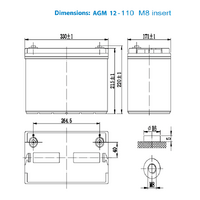 Victron 12V 110Ah AGM Deep Cycle Battery