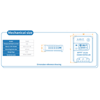 Exotronic MPPT 12/24V-20A Bluetooth Solar Charge Controller w/Display