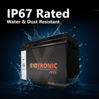 Exotronic 12V 350Ah Apex IP67 Smart Bluetooth Lithium Battery