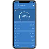 Exotronic 24V 200W Portable Folding Solar Panel + Victron SmartSolar 75/15