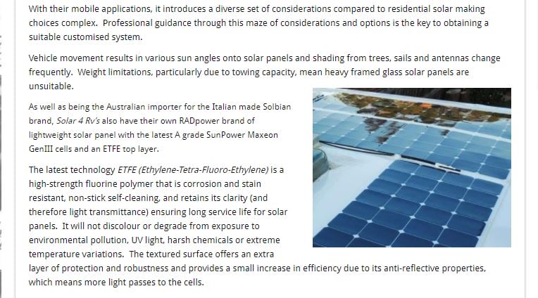 Caravan Industry News solar specialist wins award article part 3