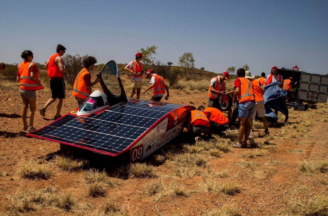 Adelaide University Solar Racing Team Lumen with our flexible solar panels