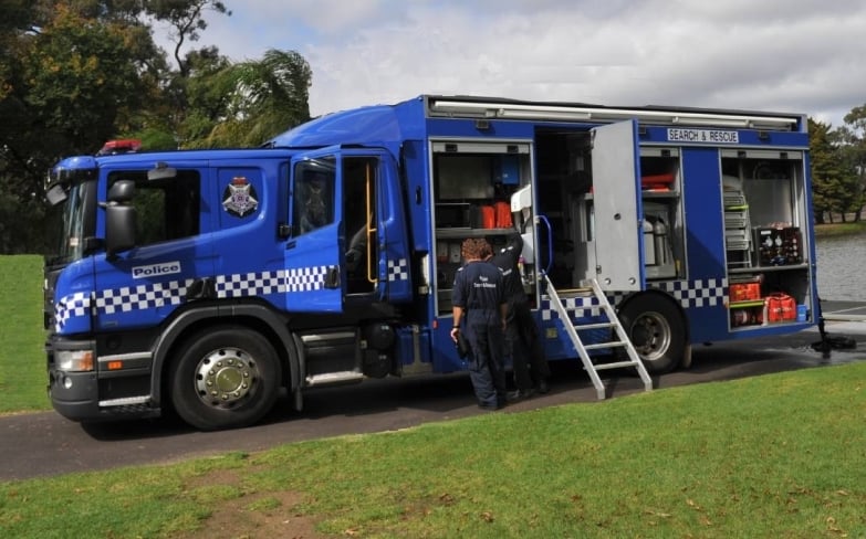 Search and Rescue vehicle equipped with lightweight solar power