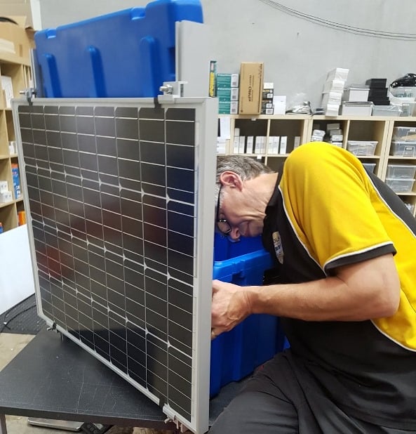 Solar and battery box for Antarctic sensor monitoring