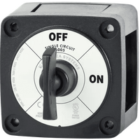 Blue Sea Battery Switch 300A ON/OFF w/Key Black
