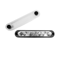 Exotronic 150A Black 4x M8 Stud & 6x Screw Busbar with Cover