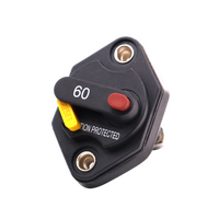 Exotronic 60A Mini Panel Mount Waterproof DC Circuit Breaker
