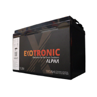Exotronic 12V 180Ah Alpha IP67 Smart Bluetooth Lithium Battery