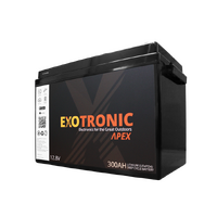 Exotronic 12V 300Ah Apex IP67 Smart Bluetooth Lithium Battery 