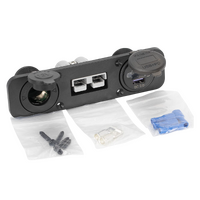 Exotronic 50A Anderson, Cig, USB & USB-C Socket Flush Mount Panel