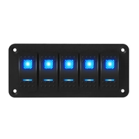 Exotronic 12/24V 5x LED Rocker Marine Switch Panel