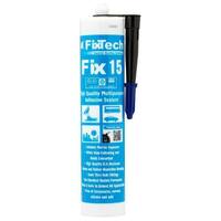 Fixtech Black Fix15 Adhesive Sealant 290ml Cartridge