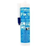 Fixtech White Fix15 Adhesive Sealant 290mL Cartridge
