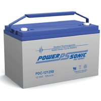 Power-Sonic 12V 125Ah AGM Deep Cycle Battery